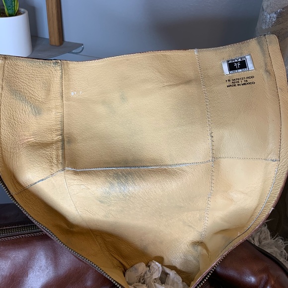 Frye Heeled Riding Boots Tobacco - Picture 9 of 10